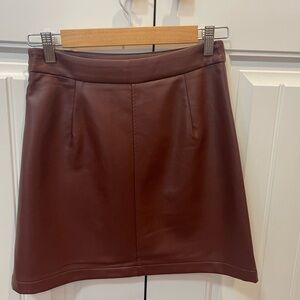 French Connection Pleather Skirt